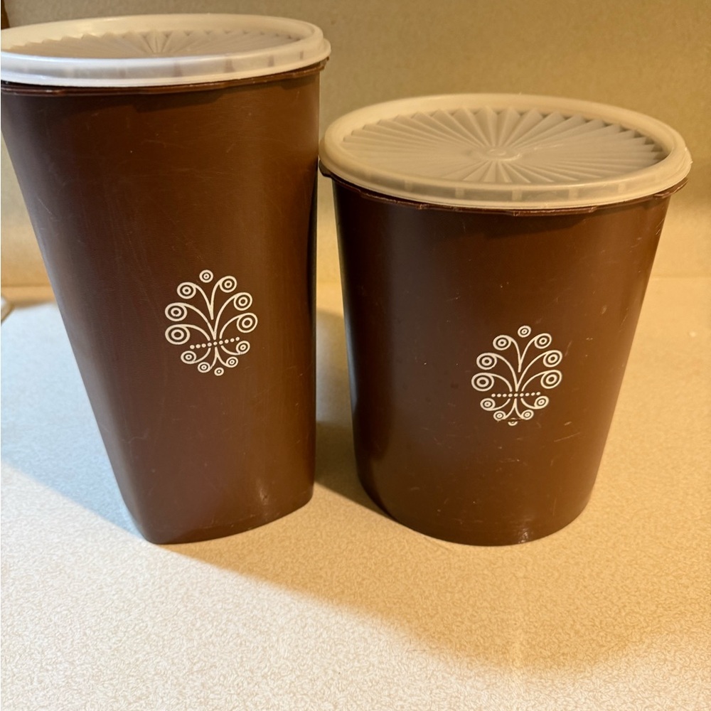 Brown Decorative Storage Containers